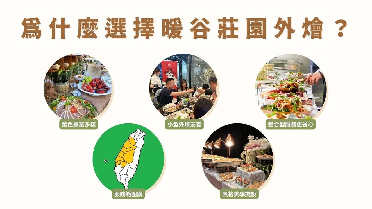 暖谷莊園的外燴方案亮點