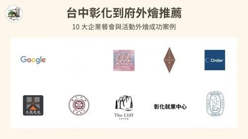 台中彰化到府外燴推薦｜10 大企業餐會與活動外燴成功案例